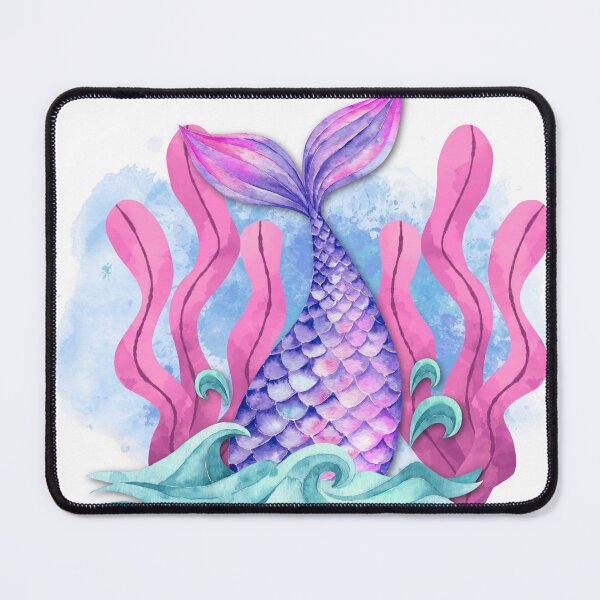 Item preview, Stay Wild Ocean Child – Watercolor Mermaid Tail Waves Boho Beach Art designed and sold by DonnaRaine.