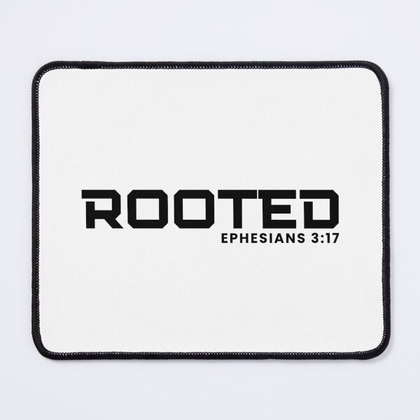Item preview, Rooted - Ephesians 3:17 Christian Faith Growth - Black Design designed and sold by MoriaStore.