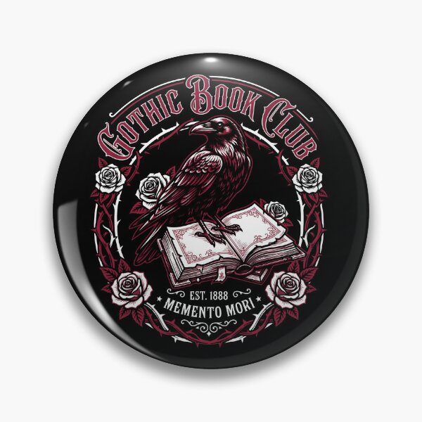 Item preview, Gothic Book Club Raven Memento Mori designed and sold by SplashTastic.
