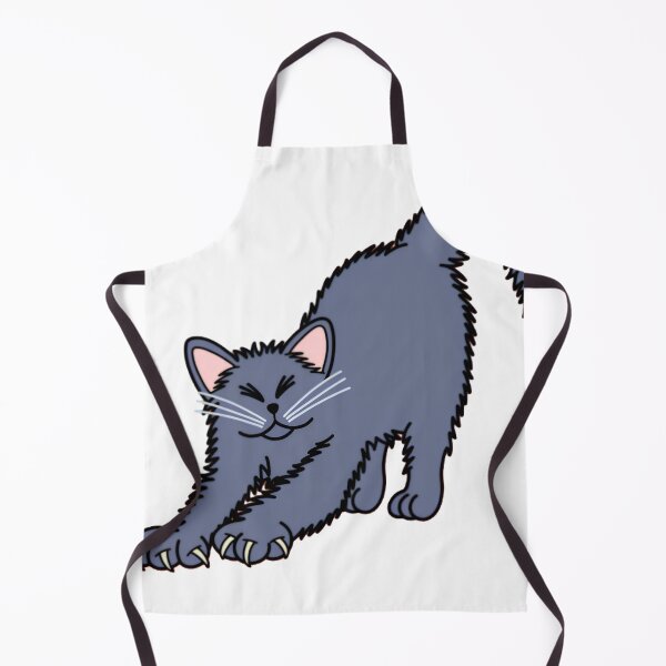 Item preview, Stretching Gray Cat designed and sold by FooFooCats.