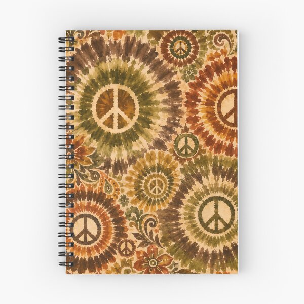 Item preview, Earth Tone Peace Sign Tie Dye Bohemian Hippie designed and sold by PinUpPizzazz.
