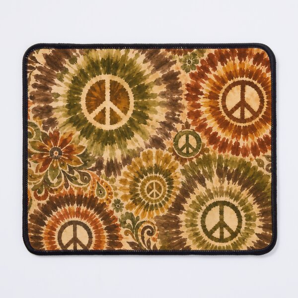Item preview, Earth Tone Peace Sign Tie Dye Bohemian Hippie designed and sold by PinUpPizzazz.