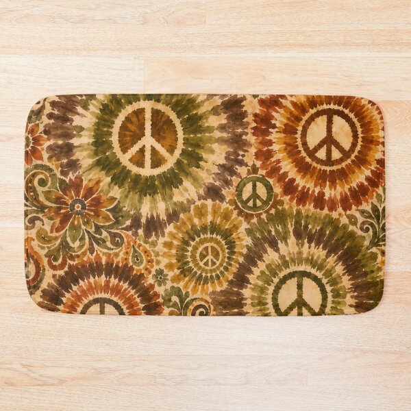 Item preview, Earth Tone Peace Sign Tie Dye Bohemian Hippie designed and sold by PinUpPizzazz.