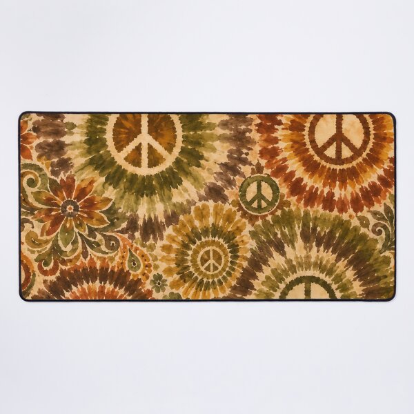 Item preview, Earth Tone Peace Sign Tie Dye Bohemian Hippie designed and sold by PinUpPizzazz.