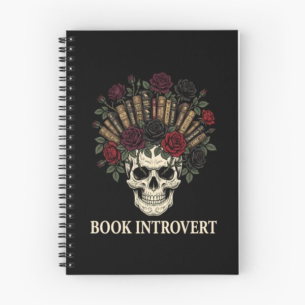 Item preview, Book Introvert Gothic Skull Horror designed and sold by SplashTastic.