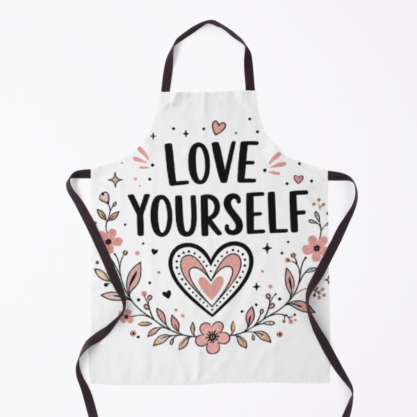 Item preview, Love Yourself lettering with floral heart designed and sold by Ahmedsyde.