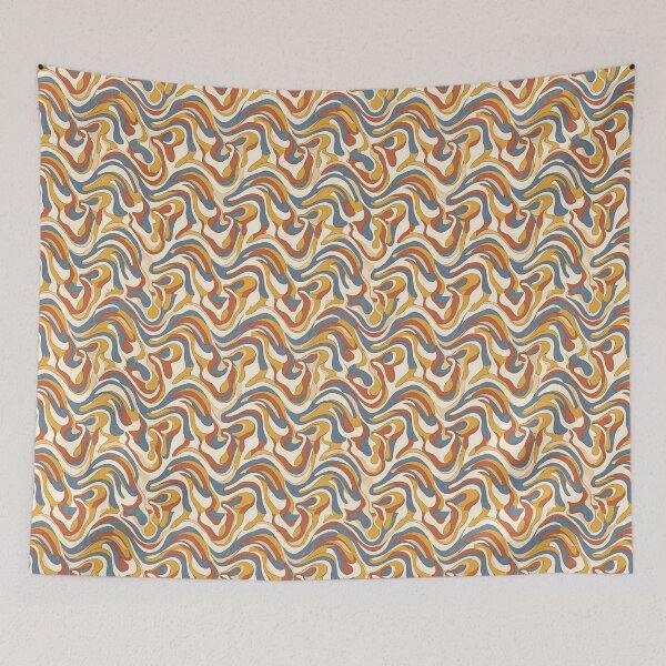 Item preview, Retro Liquid Swirl 70s Abstract designed and sold by SplashTastic.