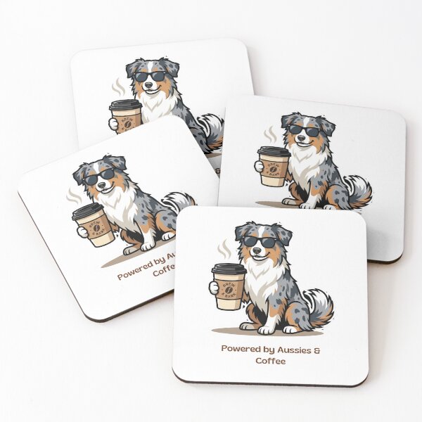 Item preview, Australian Shepherd Coffee Lover Dog Mom Dad designed and sold by SW Shop.