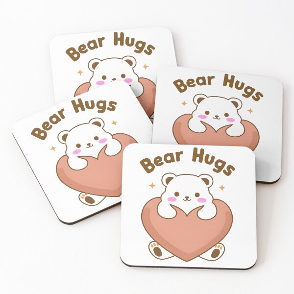 Item preview, Bear Hugs Cute Teddy Heart designed and sold by ChocoMellowCo.