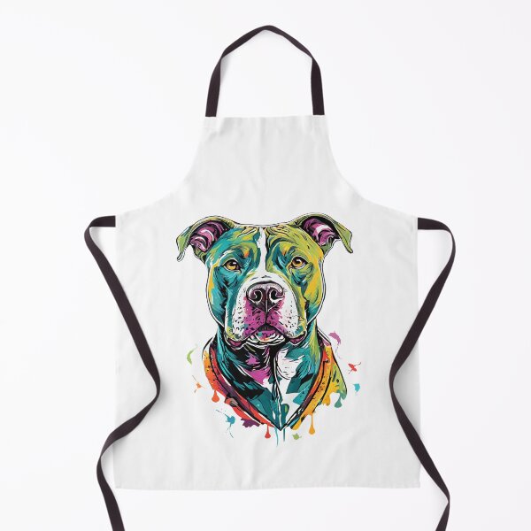 Item preview, A colorful, hand-painted graphic design featuring a pit bull designed and sold by PawelZmich.