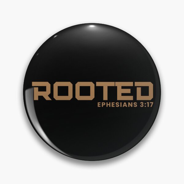 Item preview, Rooted - Ephesians 3:17 Christian Faith Growth - Brown Design designed and sold by MoriaStore.