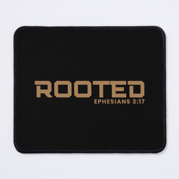 Item preview, Rooted - Ephesians 3:17 Christian Faith Growth - Brown Design designed and sold by MoriaStore.