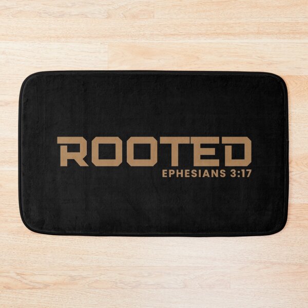 Item preview, Rooted - Ephesians 3:17 Christian Faith Growth - Brown Design designed and sold by MoriaStore.