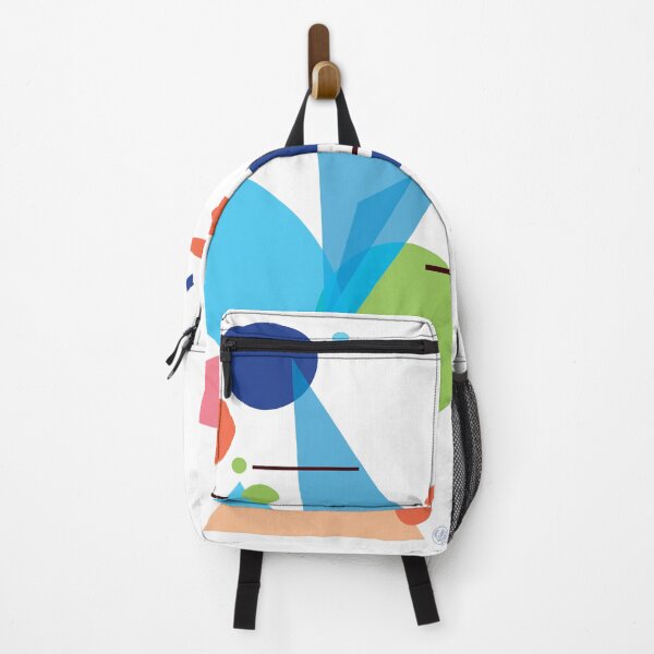Item preview, Blooming colorful shapes blue designed and sold by DalPrint.