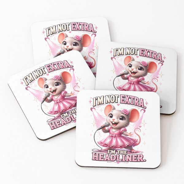 Item preview, Sassy Mouse Performer Pink Coquette Women Gift designed and sold by Gentlestate.