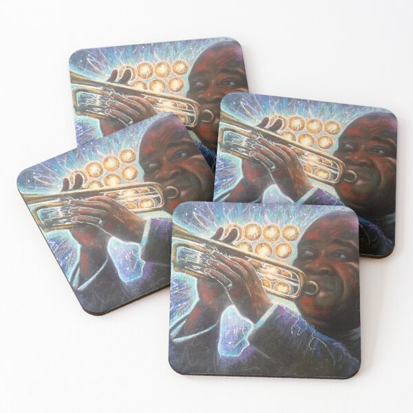 Item preview, Louis Armstrong - What a Wonderful World Jazz Painting designed and sold by Artdesrapides.