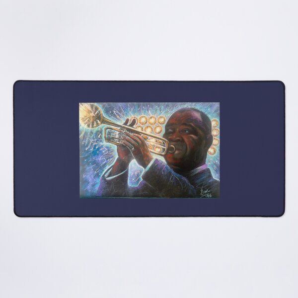 Item preview, Louis Armstrong - What a Wonderful World Jazz Painting designed and sold by Artdesrapides.