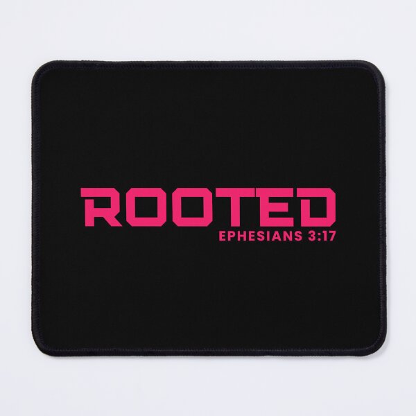 Item preview, Rooted - Ephesians 3:17 Christian Faith Growth - Pink Design designed and sold by MoriaStore.