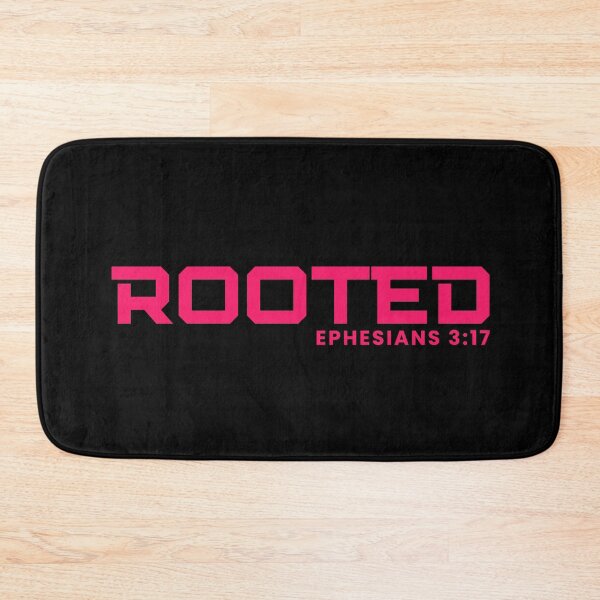 Item preview, Rooted - Ephesians 3:17 Christian Faith Growth - Pink Design designed and sold by MoriaStore.