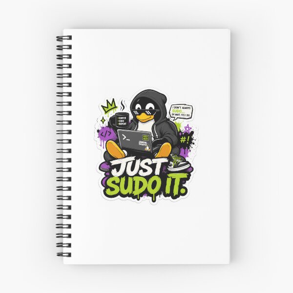 Item preview, Just Sudo It | Linux Hacker Penguin Sticker | Gen Z Programmer Meme designed and sold by svmkr.