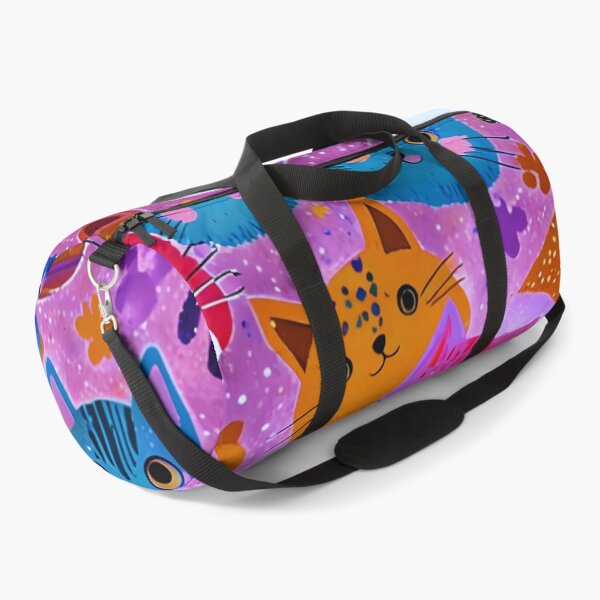 Item preview, Cute Colorful Cats Pattern – Kawaii Cat Faces Pink Aesthetic Design designed and sold by IMuDesigner.