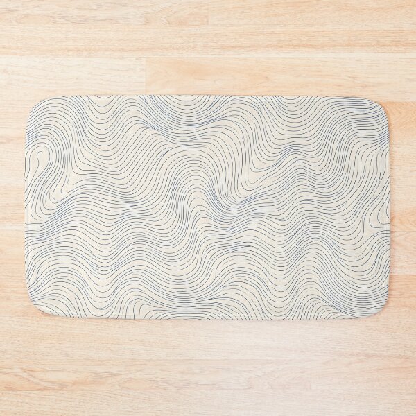Item preview, Minimalist Topographic Wave Line Art designed and sold by SplashTastic.