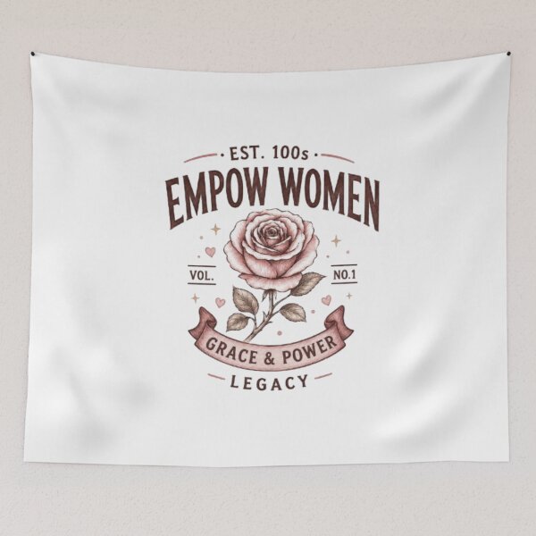 Item preview, Empower Women Rose Grace & Power Illustration designed and sold by Ahmedsyde.