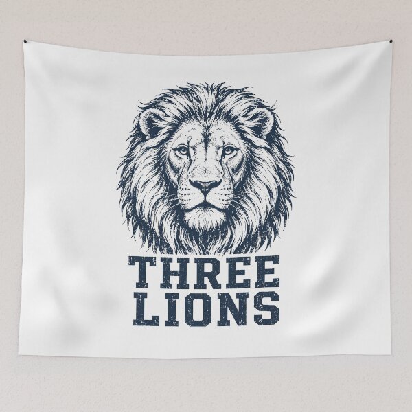 Item preview, Three Lions Shirt England Football Supporter Tee Vintage World Cup Fan designed and sold by ToastDesign.