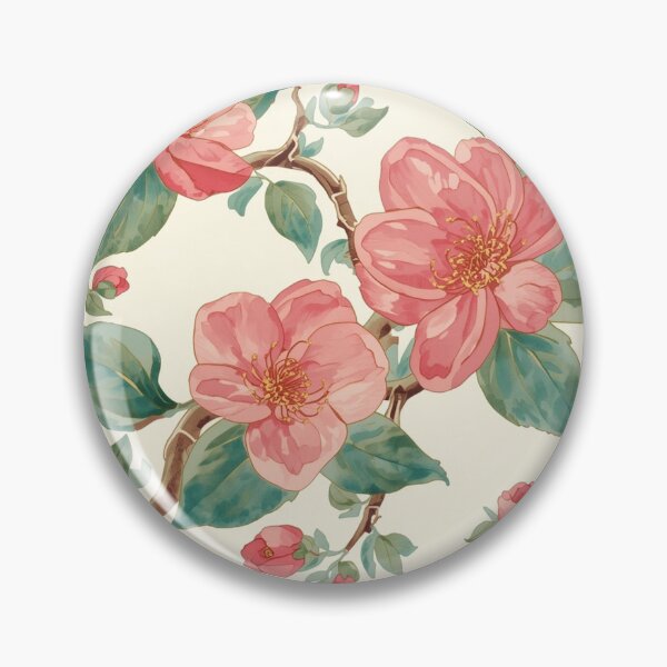 Item preview, Charming Sakura Flower | Vibrant Floral Japanese Botanical Watercolour designed and sold by Desolaa_Arts.