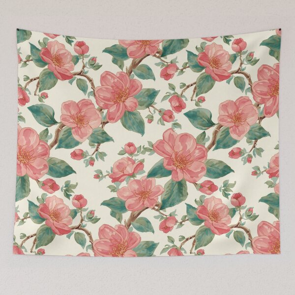 Item preview, Charming Sakura Flower | Vibrant Floral Japanese Botanical Watercolour designed and sold by Desolaa_Arts.