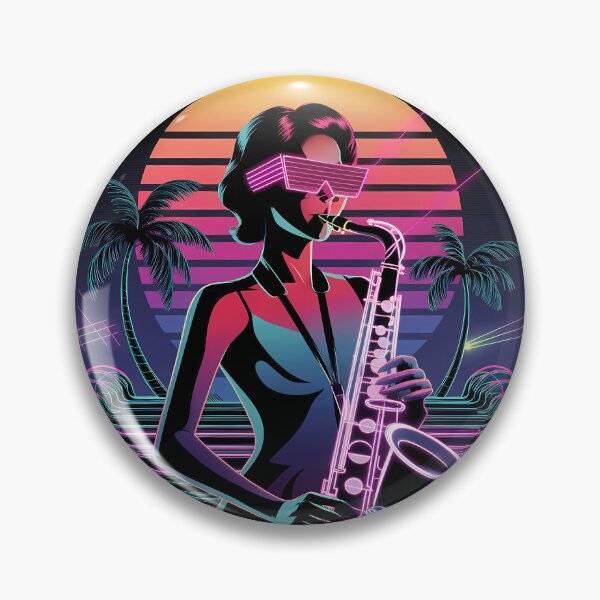 Item preview, Neon Saxophone Queen - International Music day designed and sold by Art-Arcade6.
