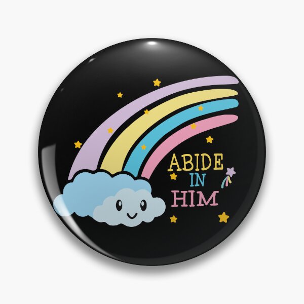 Item preview, Abide in Him - Pastel Rainbow designed and sold by Verse & Vibes.