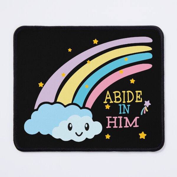 Item preview, Abide in Him - Pastel Rainbow designed and sold by Verse & Vibes.