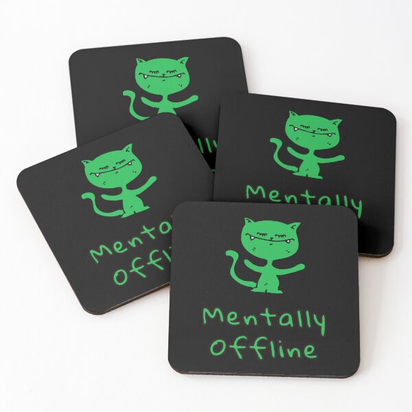 Item preview, Mood System Cats – Mentally Offline Cat Meme designed and sold by ContigoART.