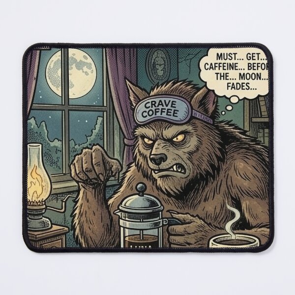 Item preview, Werewolf Morning Coffe designed and sold by RaymondMills.