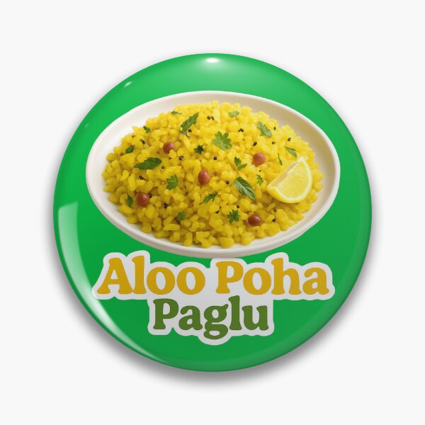 Item preview, Aloo Poha Paglu Sticker designed and sold by krazzyremo.