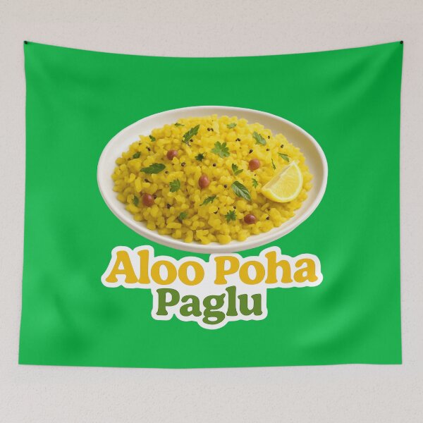 Item preview, Aloo Poha Paglu Sticker designed and sold by krazzyremo.