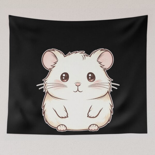 Item preview, Adorable White Kawaii Hamster - Cute Pet Lover Gift designed and sold by Cust-tshirts.