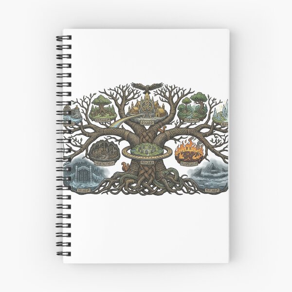 Item preview, Yggdrasil Nine Realms | Norse World Tree Art designed and sold by Ofiel.