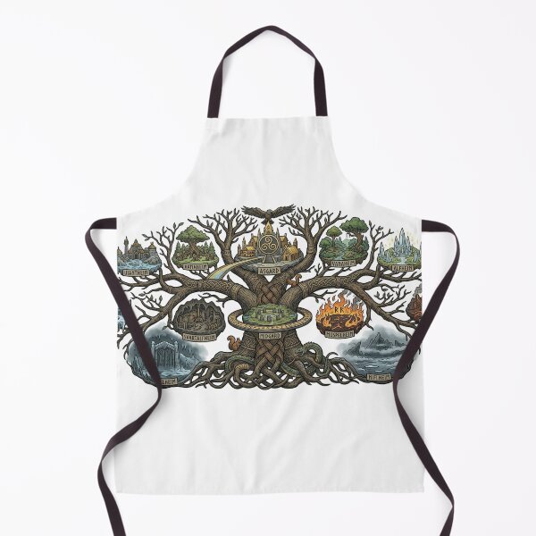 Item preview, Yggdrasil Nine Realms | Norse World Tree Art designed and sold by Ofiel.