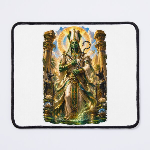 Item preview, Osiris God of the Afterlife Egyptian Mythology Divine King Art designed and sold by MythwovenShop.