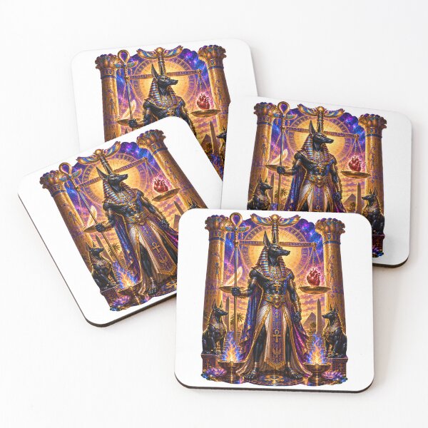 Item preview, Anubis Guardian of the Afterlife  Egyptian Mythology God of Judgment Art designed and sold by MythwovenShop.