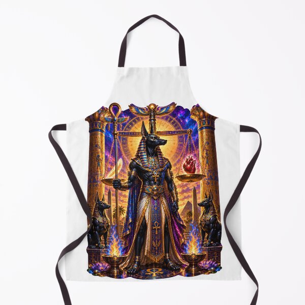 Item preview, Anubis Guardian of the Afterlife Egyptian Mythology God of Judgment Art designed and sold by MythwovenShop.