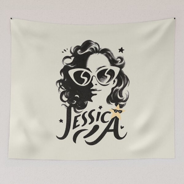 Item preview, Personalized Jessica Name Art Gift for Her Birthday designed and sold by PixelQ.