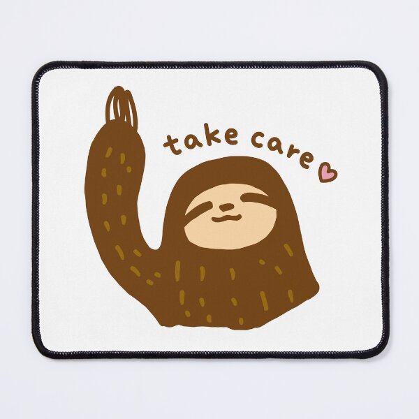 Item preview, Take Care ♡ — Kawaii Sloth Waving designed and sold by naruse-design.