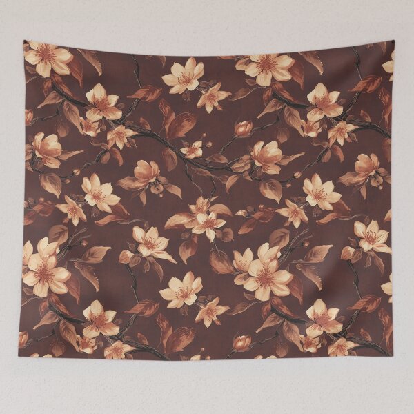 Item preview, Peach Sakura Blossom | Vibrant Floral Japanese Botanical Watercolour designed and sold by Desolaa_Arts.