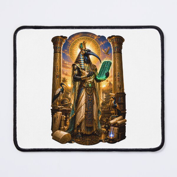 Item preview, Thoth God of Wisdom and Knowledge  Egyptian Mythology Sacred Scribe Art designed and sold by MythwovenShop.