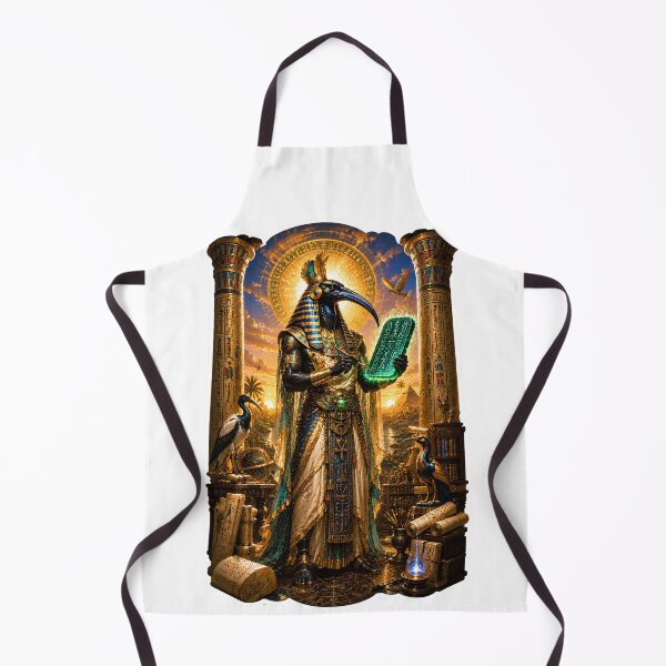 Item preview, Thoth God of Wisdom and Knowledge Egyptian Mythology Sacred Scribe Art designed and sold by MythwovenShop.