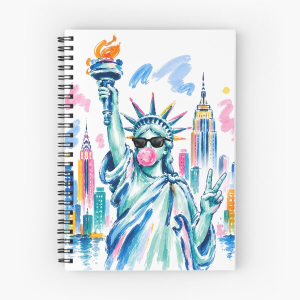 Item preview, Statue of Liberty Blowing Bubble Gum T-Shirt, 4th of July Preppy Shirt, Patriotic USA Graphic, Independence Day Shirt designed and sold by Ezim-Rambic.