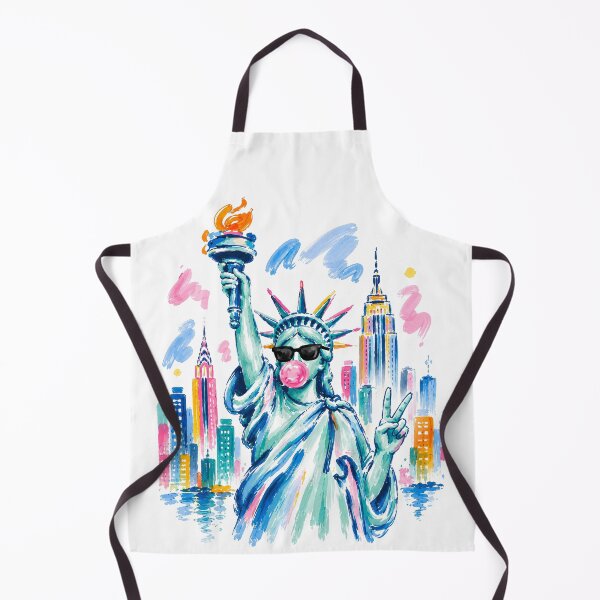 Item preview, Statue of Liberty Blowing Bubble Gum T-Shirt, 4th of July Preppy Shirt, Patriotic USA Graphic, Independence Day Shirt designed and sold by Ezim-Rambic.